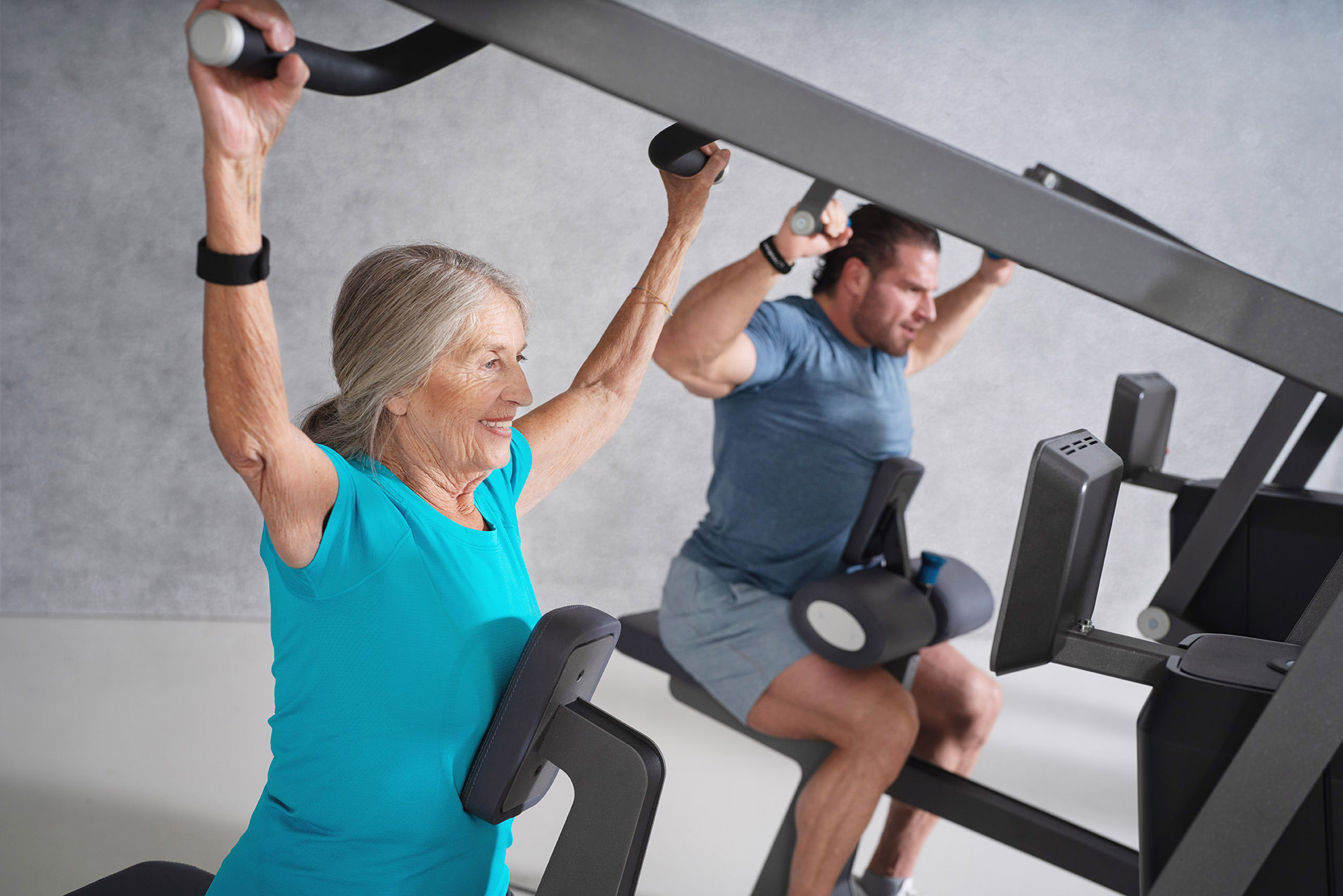 Krafttraining in der Physiotherapie im APT Graz. Fit ins Alter.